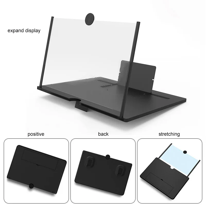NEW 3D HD Stand Screen Amplifier Mobile Phone Magnifying Glass For Video Folding Enlarged Eyes Protection Holder
NEW 3D HD Stand Screen Amplifier Mobile Phone Magnifying Glass For Video Folding Enlarged Eyes Protection Holder