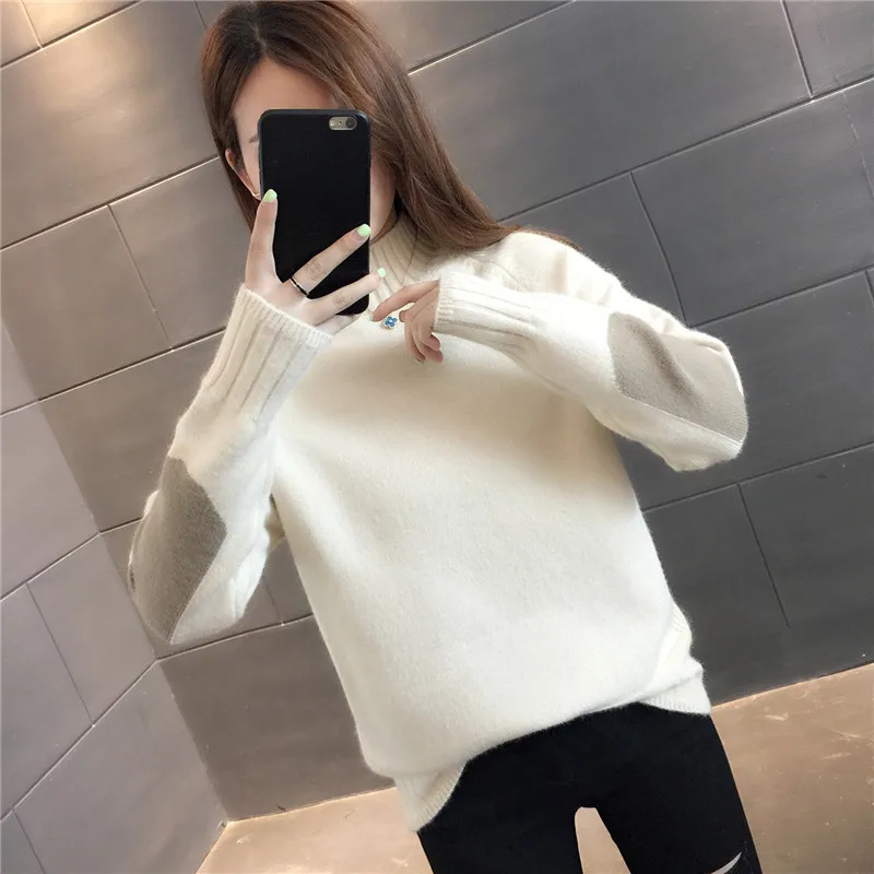 Women's semi-turtleneck sweater loose outer sweater new autumn and winter base shirt foreign style inner thick pullover
Women's semi-turtleneck sweater loose outer sweater new autumn and winter base shirt foreign style inner thick pullover