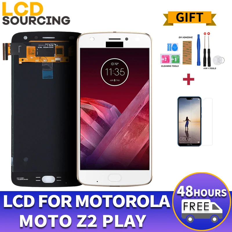 ЖК-дисплей 5 "AMOLED для Motorola Moto Z2 Play XT1710-01/07/08/10 1920*1080 сенсорный экран с дигитайзером