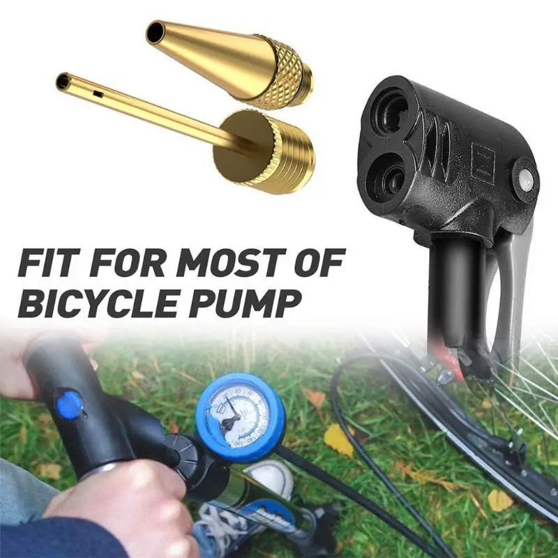Bike Bicycle Brass Presta and Schrader Tire Valve Adapter Kit Ball Pump Needle 
Bike Bicycle Brass Presta and Schrader Tire Valve Adapter Kit Ball Pump Needle