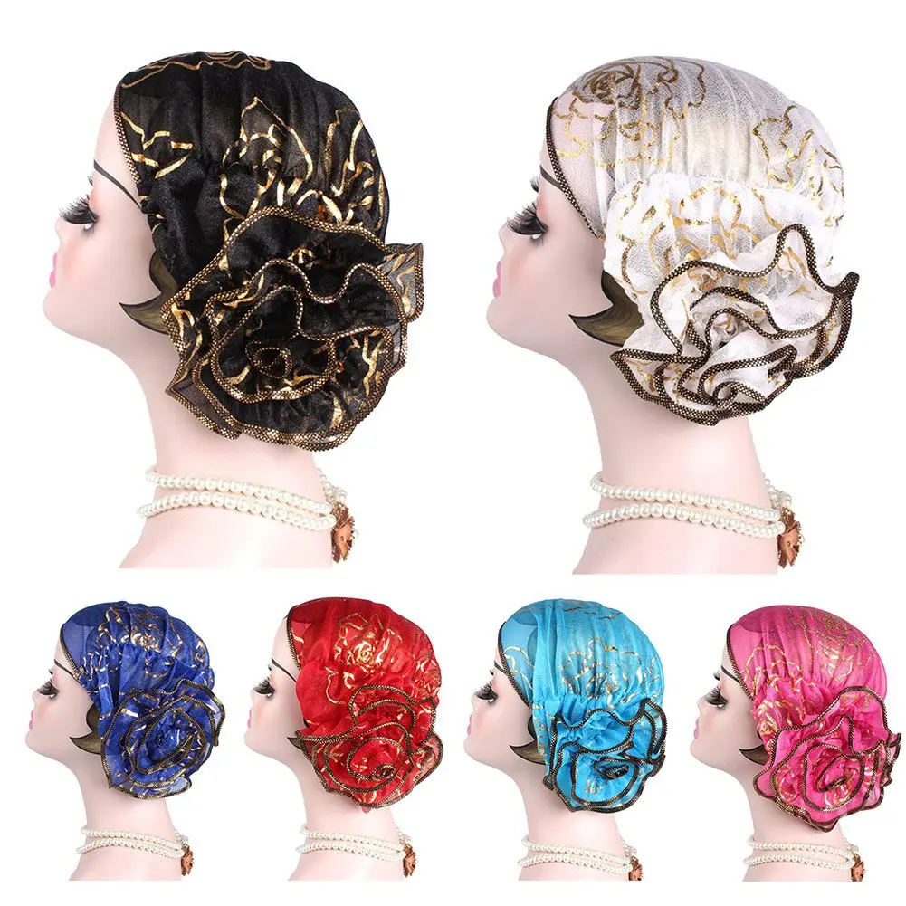 2021 Muslim Fashion Women's Hijabs Headscarf Pile Heap Cap Women Able Caps Islamic Bronzing Flower Turban Hat
2021 Muslim Fashion Women's Hijabs Headscarf Pile Heap Cap Women Able Caps Islamic Bronzing Flower Turban Hat