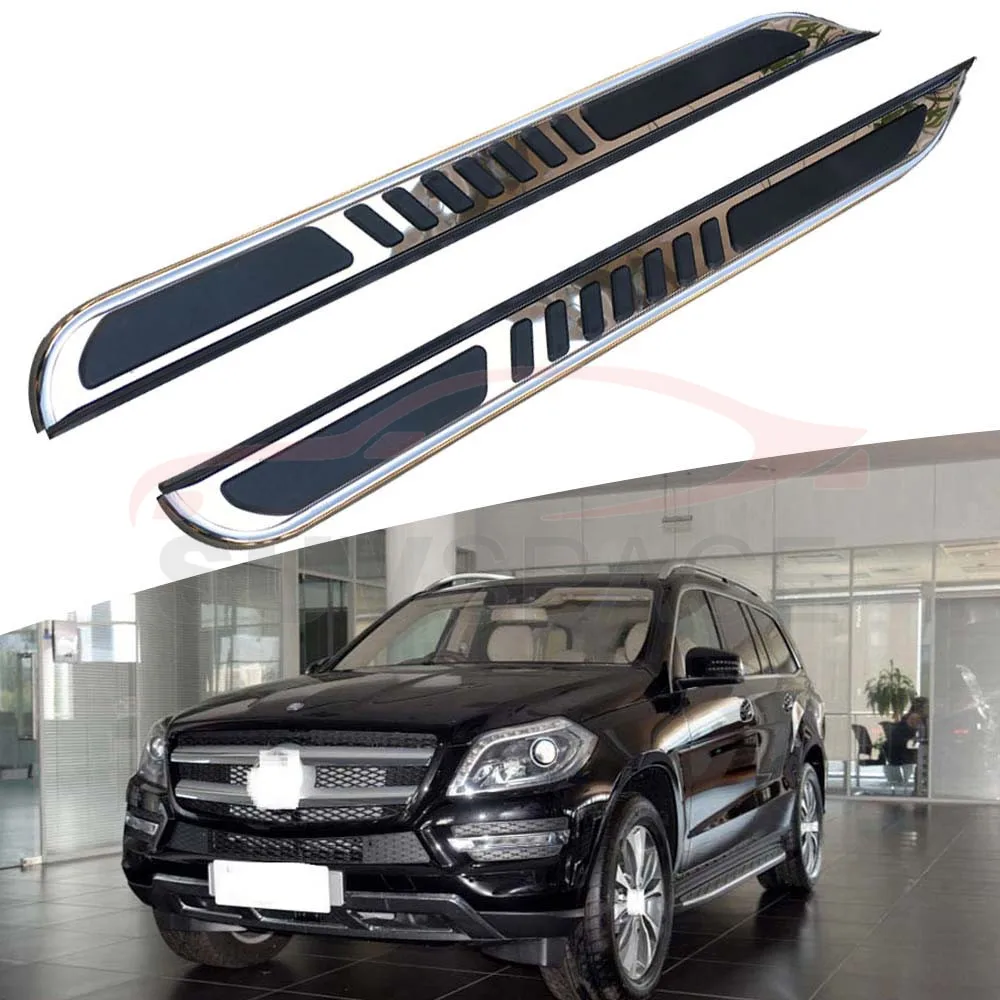 Side step fits for Mercedes Benz X166 GL 2013-2019 running board nerf bar 2Pcs left right Aluminium side step side pedal
Side step fits for Mercedes Benz X166 GL 2013-2019 running board nerf bar 2Pcs left right Aluminium side step side pedal