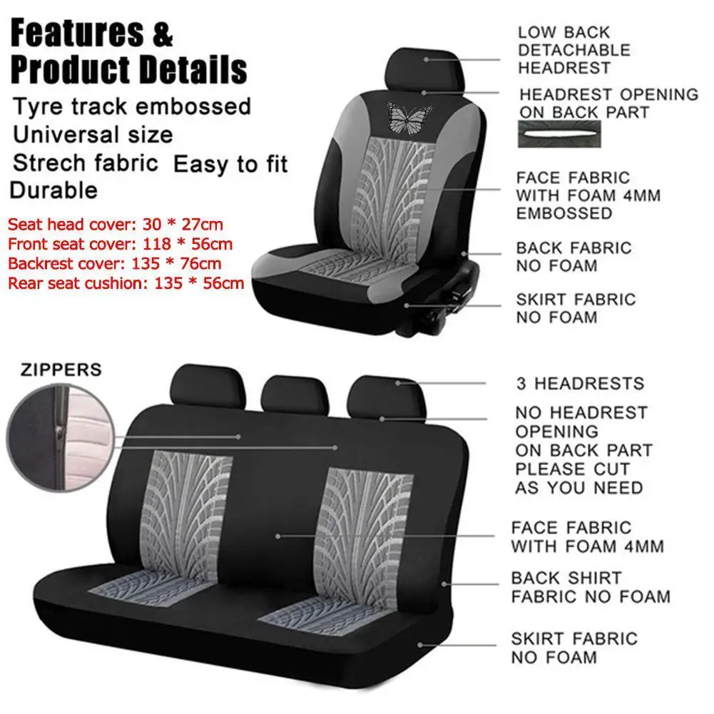 Brand Embroidery Car Seat Covers Set Universal Fit Tire Covers Seat Car Styling Most Detail with Protector Cars Car Seat Tr L0J2
Brand Embroidery Car Seat Covers Set Universal Fit Tire Covers Seat Car Styling Most Detail with Protector Cars Car Seat Tr L0J2