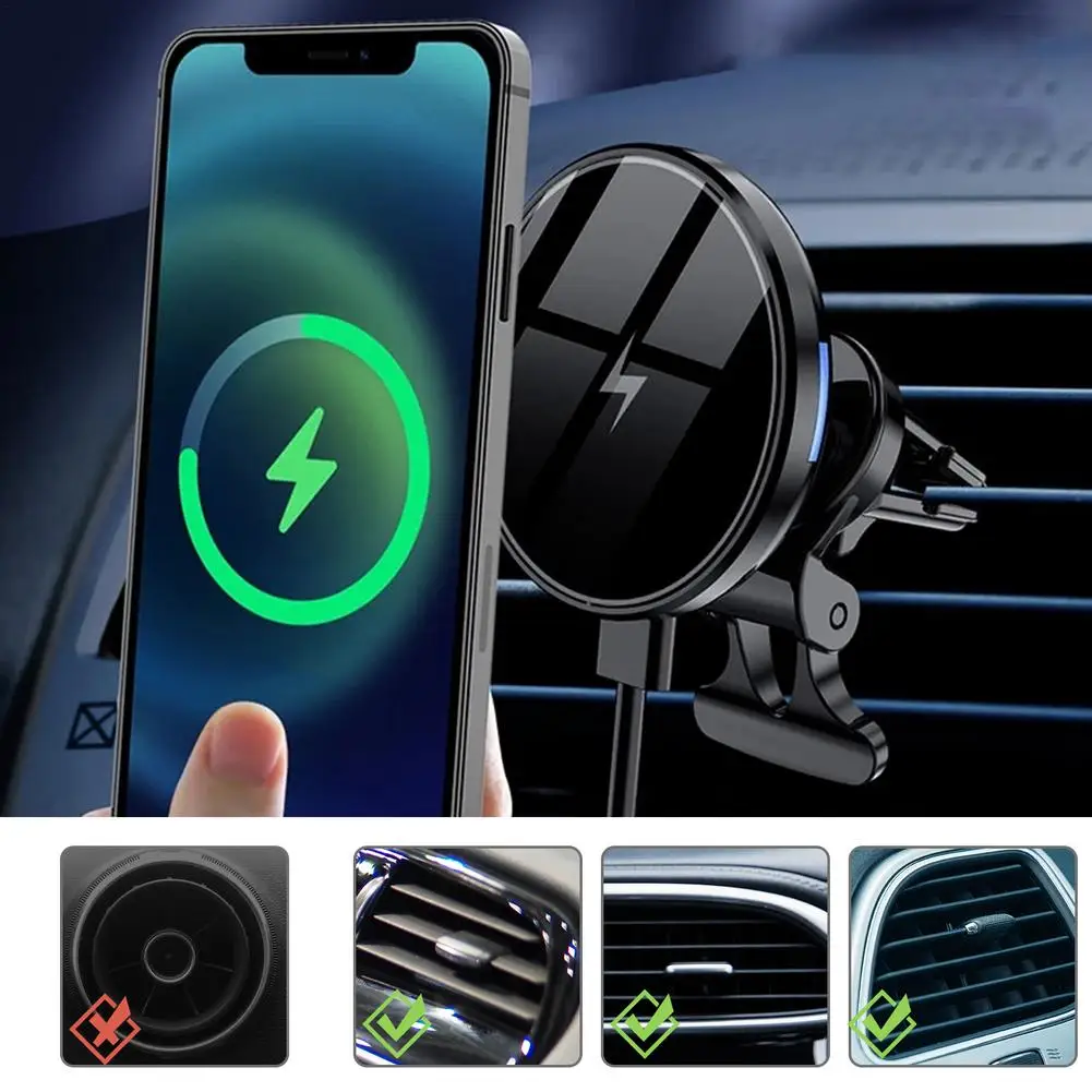 15w New Magnetic Car Wireless Charger Fod Induction 360 Rotating Charger In-car Bracket for Iphone 12 Phone Holder
15w New Magnetic Car Wireless Charger Fod Induction 360 Rotating Charger In-car Bracket for Iphone 12 Phone Holder