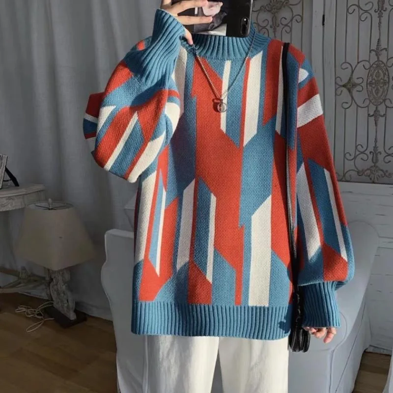 Korean Style Vintage Spring Autumn Knitted Print Sweater Men Women Long Sleeve Pullover
Korean Style Vintage Spring Autumn Knitted Print Sweater Men Women Long Sleeve Pullover