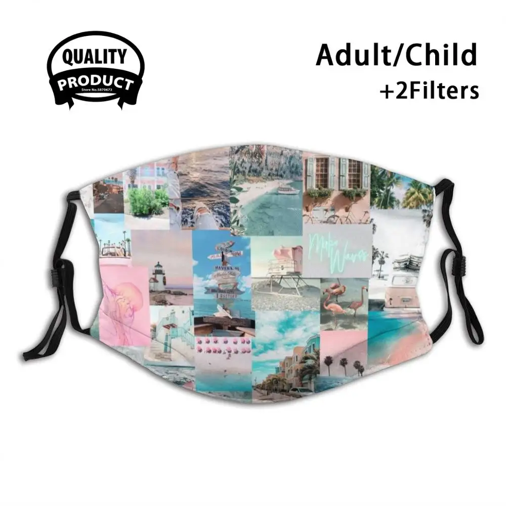 Beach Collage Reusable Mouth Mask Filter Cool Kawaii Funny Custom Design Masks Beach Summer Collage Aesthetic Pink Blue Sand
Beach Collage Reusable Mouth Mask Filter Cool Kawaii Funny Custom Design Masks Beach Summer Collage Aesthetic Pink Blue Sand