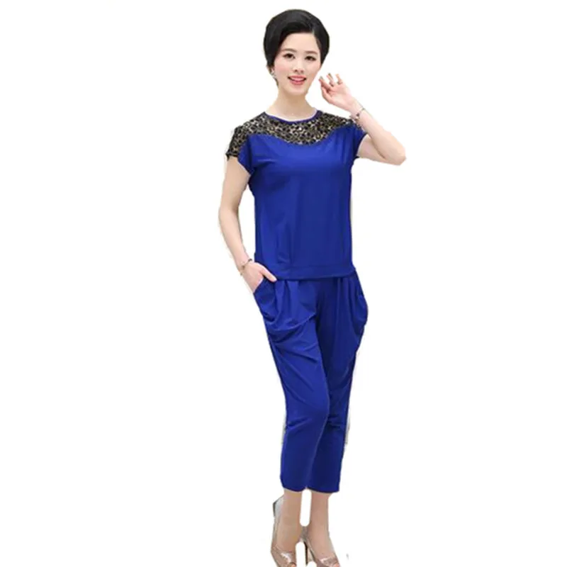 JQNZHNL Middle-aged Women Summer Suit set Plus size XL-5XL Tshirt Tops Women Fashion Short sleeves Summer 2pcs suit set 22
JQNZHNL Middle-aged Women Summer Suit set Plus size XL-5XL Tshirt Tops Women Fashion Short sleeves Summer 2pcs suit set 22