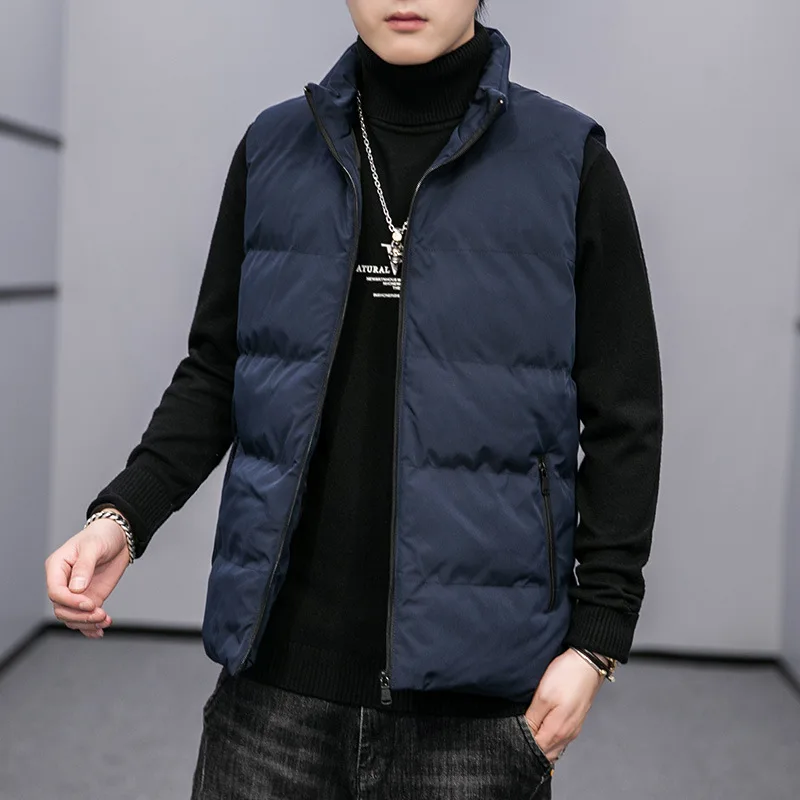 Brand Men Vest New Winter Stand Collar Sleeveless Jackets Stylish Men's Vests Plus Size Windproof Warm Waistcoat Vest 5XL Y559
Brand Men Vest New Winter Stand Collar Sleeveless Jackets Stylish Men's Vests Plus Size Windproof Warm Waistcoat Vest 5XL Y559