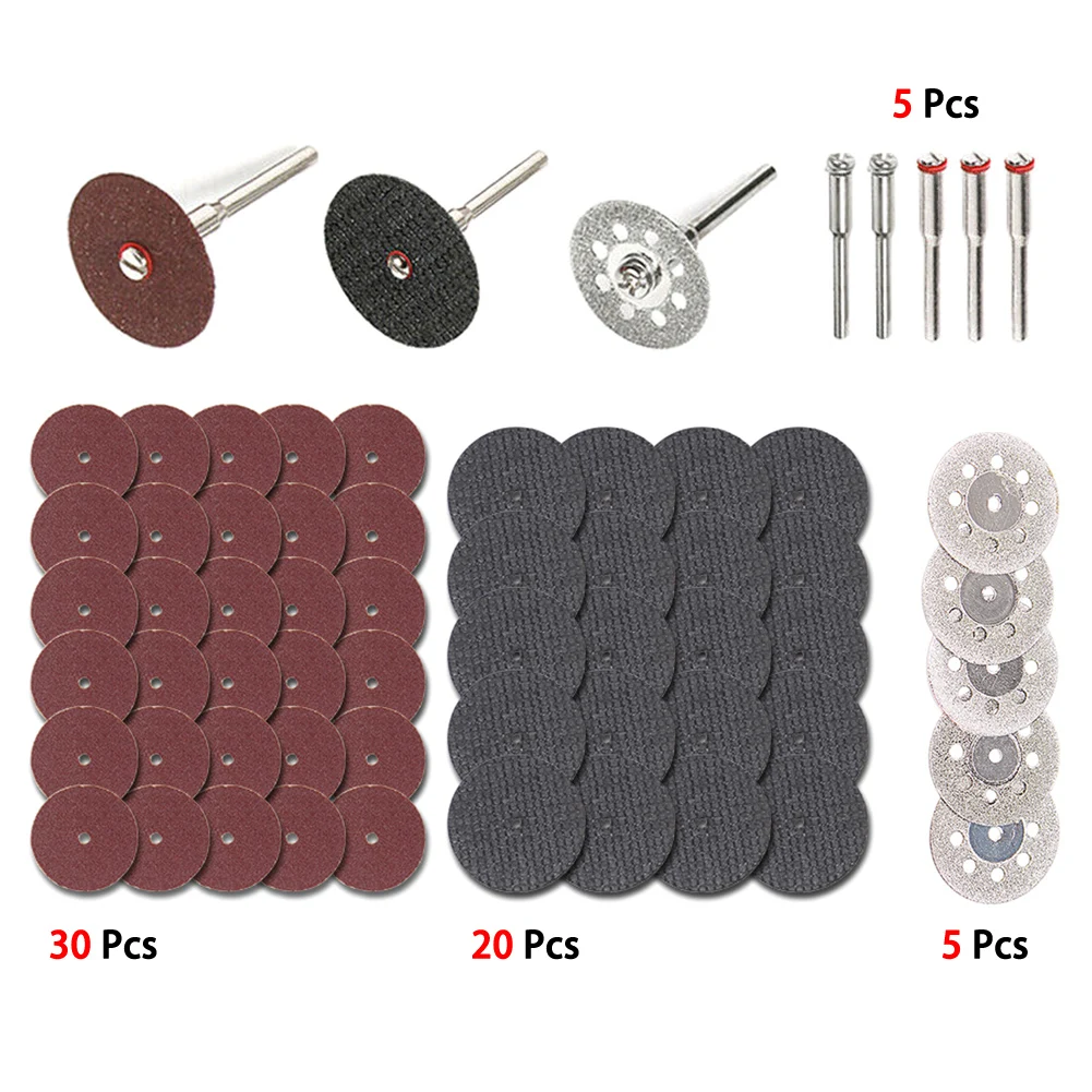60PCS Diamond Cutting Discs Sanding Grinding Wheel Circular Saw Blade Woodworking Mini Drill Rotary Tool Accessories
60PCS Diamond Cutting Discs Sanding Grinding Wheel Circular Saw Blade Woodworking Mini Drill Rotary Tool Accessories