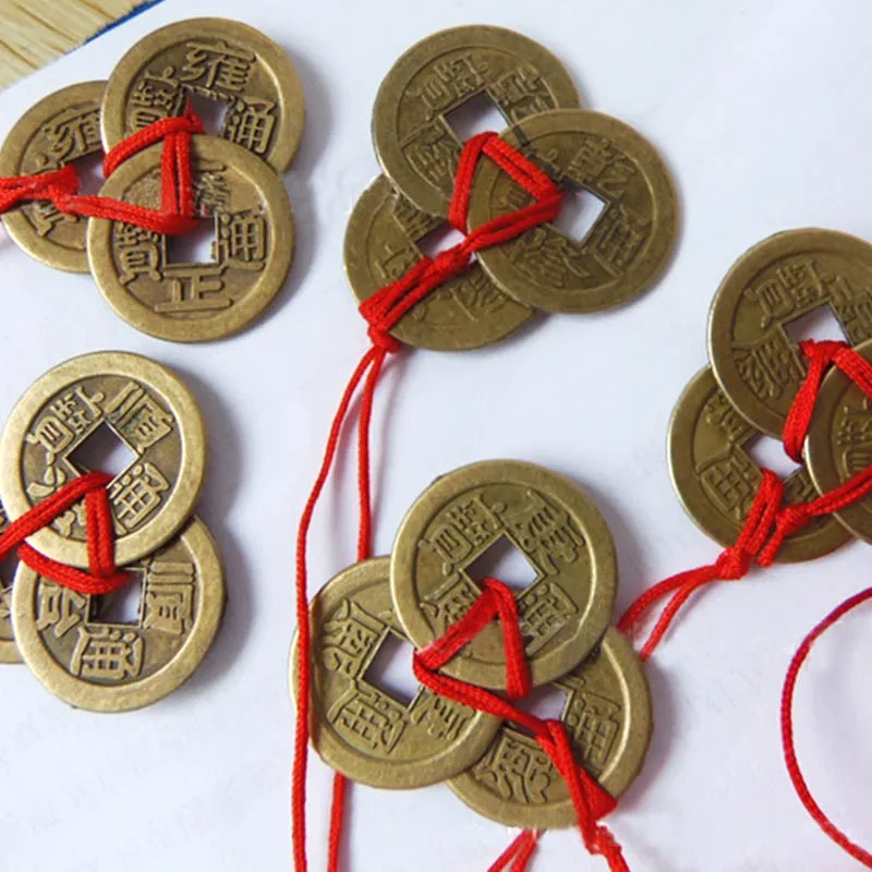 Vintage 6 Coins Red Chinese Knot Copper Feng Shui Wealth Success Lucky Charm Home Car Hanger
Vintage 6 Coins Red Chinese Knot Copper Feng Shui Wealth Success Lucky Charm Home Car Hanger