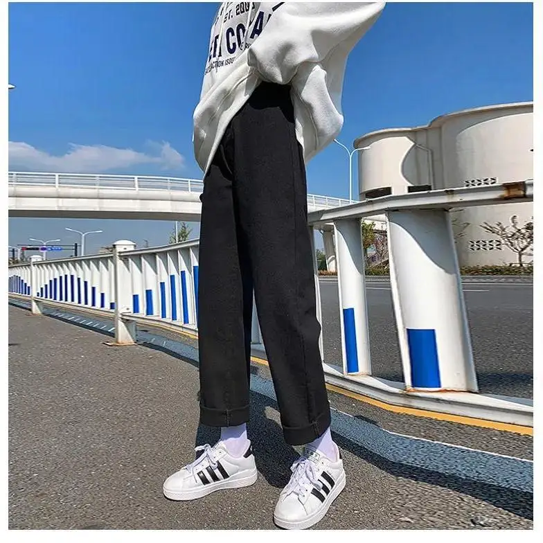 High waist jeans women's pants autumn new ins Korean versatile retro straight pants loose show wide leg pants trend
High waist jeans women's pants autumn new ins Korean versatile retro straight pants loose show wide leg pants trend