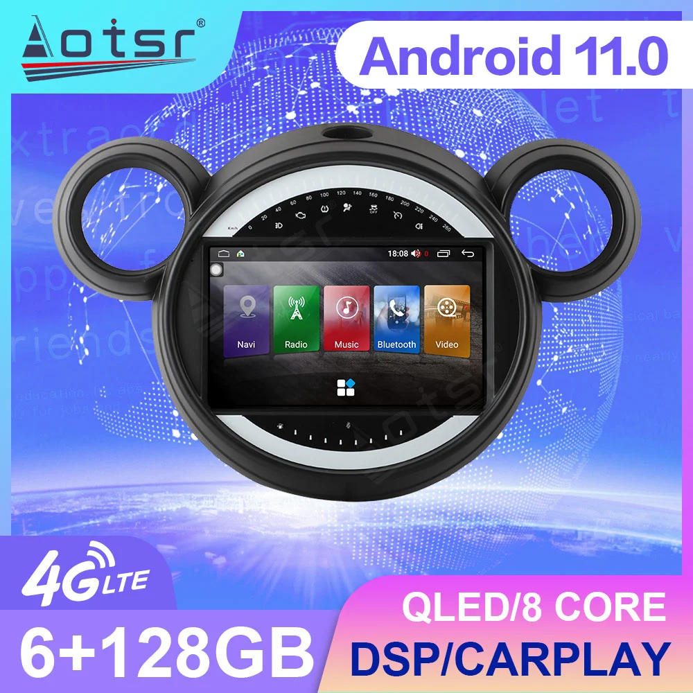 128G Android 11 For BMW Mini Cooper R56 R60 R51 2006-2014 Car Auto Radio Multimedia Video Player Navigation Stereo GPS Head Unit
128G Android 11 For BMW Mini Cooper R56 R60 R51 2006-2014 Car Auto Radio Multimedia Video Player Navigation Stereo GPS Head Unit