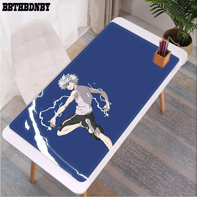 

BBTHBDNBY Anime Hunter x Hunter Killua Zoldyck Gaming mousepad Desk Mat Size for Cs Go LOL Game Player PC Computer Laptop