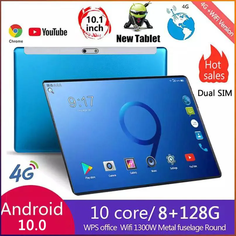 10,1-дюймовый планшет с восьмиядерным процессором, Android 10,1, 4G LTE, 2-мя слотами для SIM-карт
10,1-дюймовый планшет с восьмиядерным процессором, Android 10,1, 4G LTE, 2-мя слотами для SIM-карт