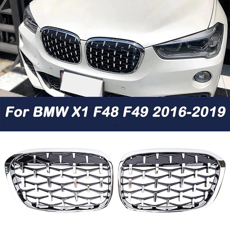 2 шт. передняя решетка радиатора в виде почек алмазного метеорита для-BMW X1 F48 F49 2016 2017 2019 гоночный хромированный гриль
2 шт. передняя решетка радиатора в виде почек алмазного метеорита для-BMW X1 F48 F49 2016 2017 2019 гоночный хромированный гриль