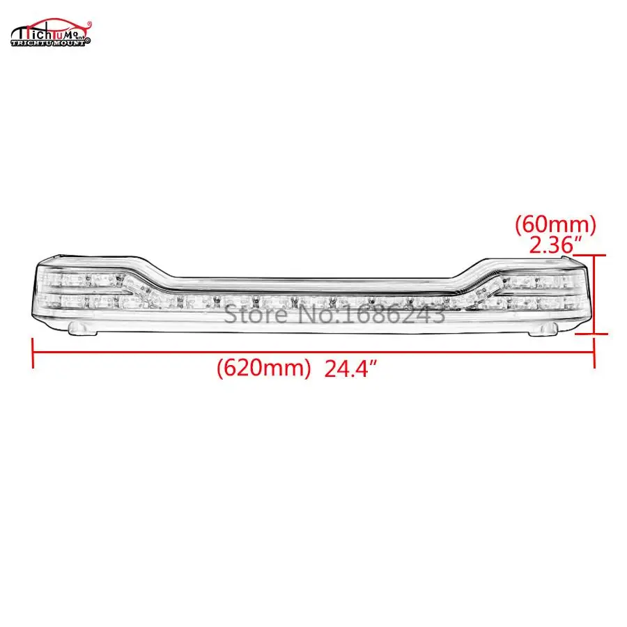 

Motorcycle Wrap Round Tour Pack Travel Pak Luggage Trunk LED Running Brake Tail Light For Harley Touring FLTHT FLTR FLHX FLHR