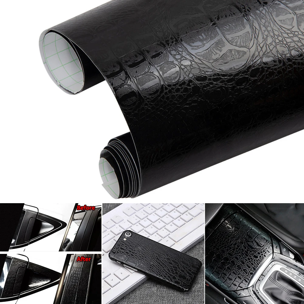 3D Leather Self Adhesive Crocodile Pattern Leather Vinyl Film Waterproof PVC Car Interior Sticker Film Car Exterior Accessories
3D Leather Self Adhesive Crocodile Pattern Leather Vinyl Film Waterproof PVC Car Interior Sticker Film Car Exterior Accessories