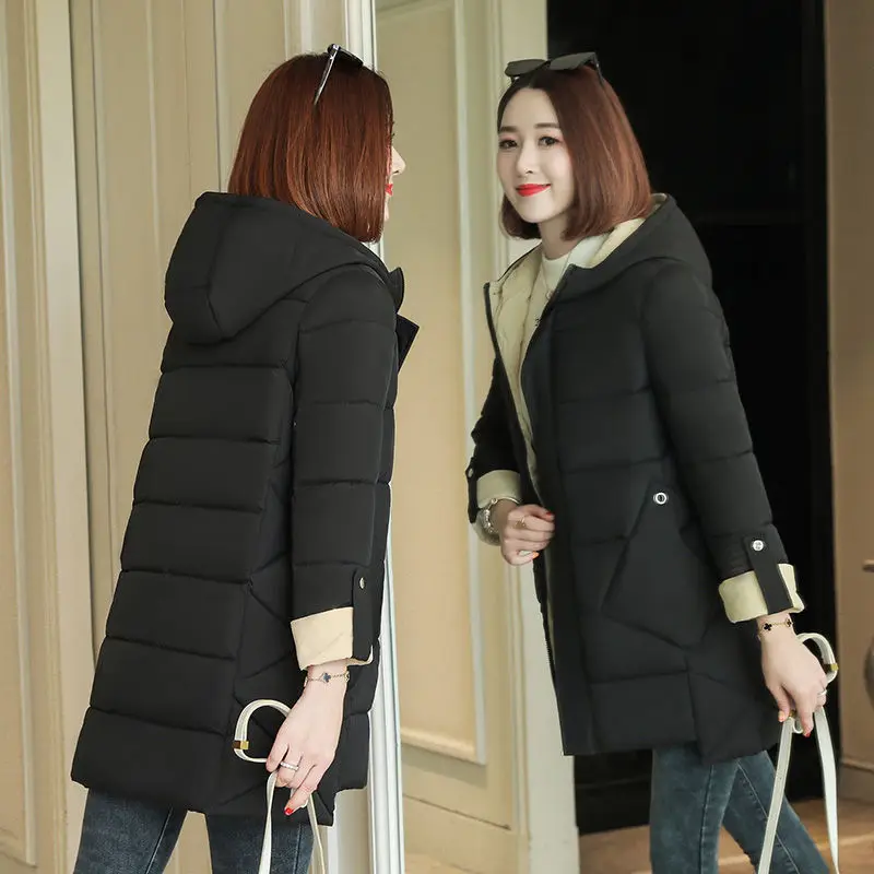 Parkas Womens Winter Plus Size 4XL Hooded Patchwork Big Pockets Cotton Padded Chaqueta Ulzzang Long Chic Warm Outwear 2020 New
Parkas Womens Winter Plus Size 4XL Hooded Patchwork Big Pockets Cotton Padded Chaqueta Ulzzang Long Chic Warm Outwear 2020 New