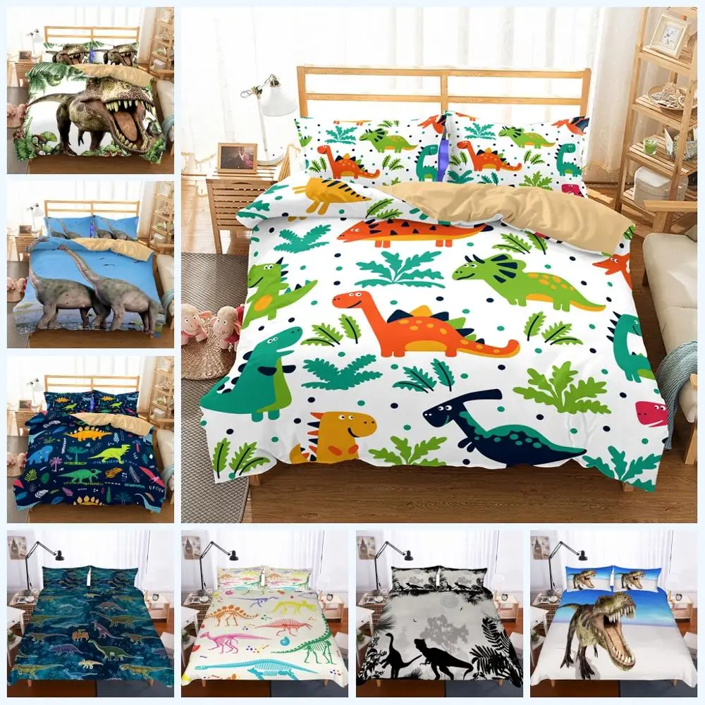 Dinosaurs Bedding Set for Boys Kids Duvet Cover with 2 Pillow Case Soft Microfiber Quilt Cover 3pcs
Dinosaurs Bedding Set for Boys Kids Duvet Cover with 2 Pillow Case Soft Microfiber Quilt Cover 3pcs