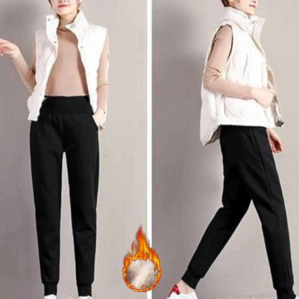Womens Warm 196 Fleece And Thick Lamb Fleece Warm Pants Women's Autumn/winter High Waist Casual Leggings Small Foot Pants Jogge
Womens Warm 196 Fleece And Thick Lamb Fleece Warm Pants Women's Autumn/winter High Waist Casual Leggings Small Foot Pants Jogge