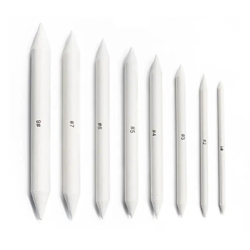 20pcs/set Sandpaper Blending Paper Stumps Sketch Pencil Extension Rod Extender Sharpen Drawing Tool | Канцтовары для офиса и
