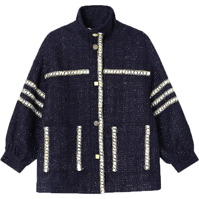 Graceful Woolen Coat Female Autumn and Winter 2020 New Korean Style Loose Black Western Style Long-Sleeved Upper Garment
Graceful Woolen Coat Female Autumn and Winter 2020 New Korean Style Loose Black Western Style Long-Sleeved Upper Garment