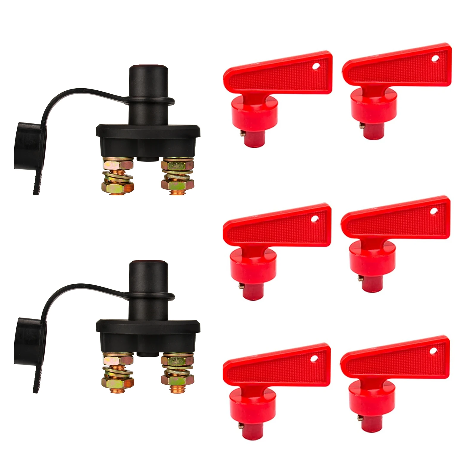2PCS Battery Disconnect Switch, 12V 24V Battery Isolator Cut Off Power Kill Switch for Marine Car Boat RV ATV Auto Truck Vehicle
2PCS Battery Disconnect Switch, 12V 24V Battery Isolator Cut Off Power Kill Switch for Marine Car Boat RV ATV Auto Truck Vehicle
