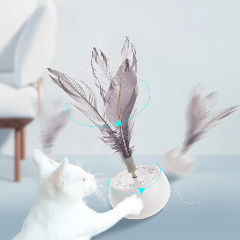 Automatic Pet Cat Toy Feather Ball Electric Cat Rolling Teaser Feather Wand Cat Toys Interactive Rotating Ball Funny Stick
Automatic Pet Cat Toy Feather Ball Electric Cat Rolling Teaser Feather Wand Cat Toys Interactive Rotating Ball Funny Stick