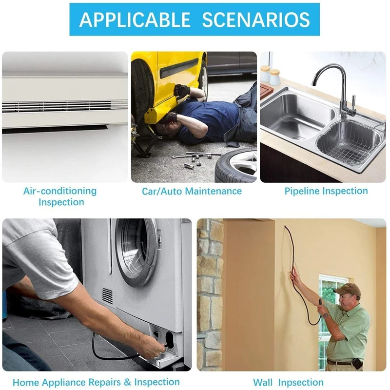 DEPSTECH Wireless Endoscope 2MP WiFi Borescope Inspection IP67 Waterproof 1080P 30fps HD Snake Camera for Android iOS Phone 
DEPSTECH Wireless Endoscope 2MP WiFi Borescope Inspection IP67 Waterproof 1080P 30fps HD Snake Camera for Android iOS Phone