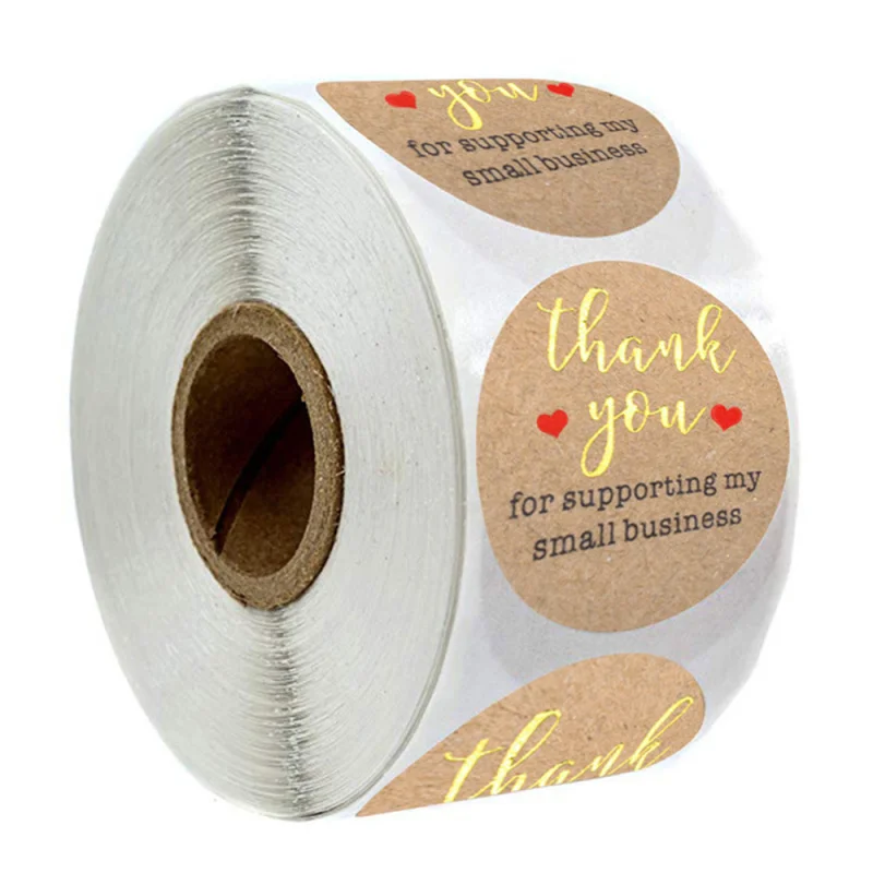 1Roll/500Pcs Thank You Supporting My Small Business Stickers For Packaging Label Decoration Suppliers
1Roll/500Pcs Thank You Supporting My Small Business Stickers For Packaging Label Decoration Suppliers