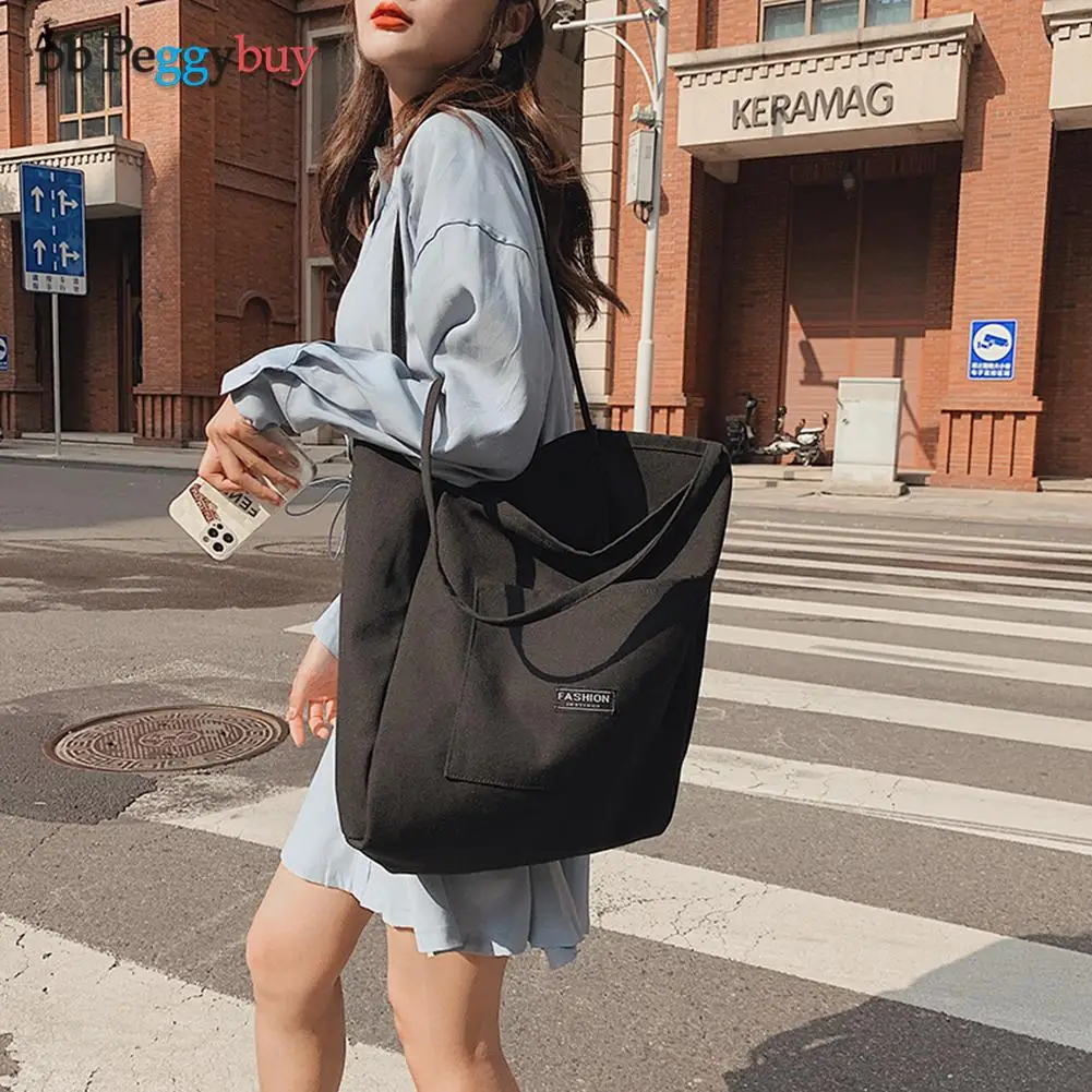 Women Shoulder Bags Stylish Female Solid Color Handbags Women Leisure Reusable Large Capacity Canvas Commuter Bags For Women
Women Shoulder Bags Stylish Female Solid Color Handbags Women Leisure Reusable Large Capacity Canvas Commuter Bags For Women