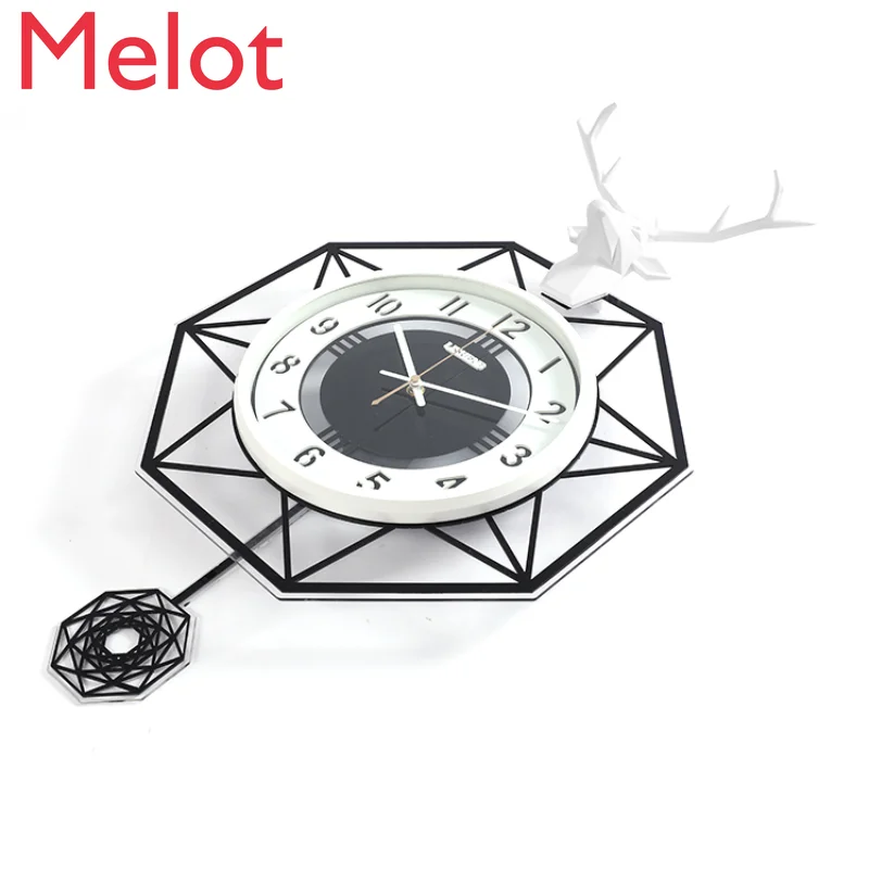 Creative Deer Head Wall Clock Living Room Decorate Clock Pocket Watch Pendulum Clock Trendy Clock Fashion Wall Clock Clock
Creative Deer Head Wall Clock Living Room Decorate Clock Pocket Watch Pendulum Clock Trendy Clock Fashion Wall Clock Clock