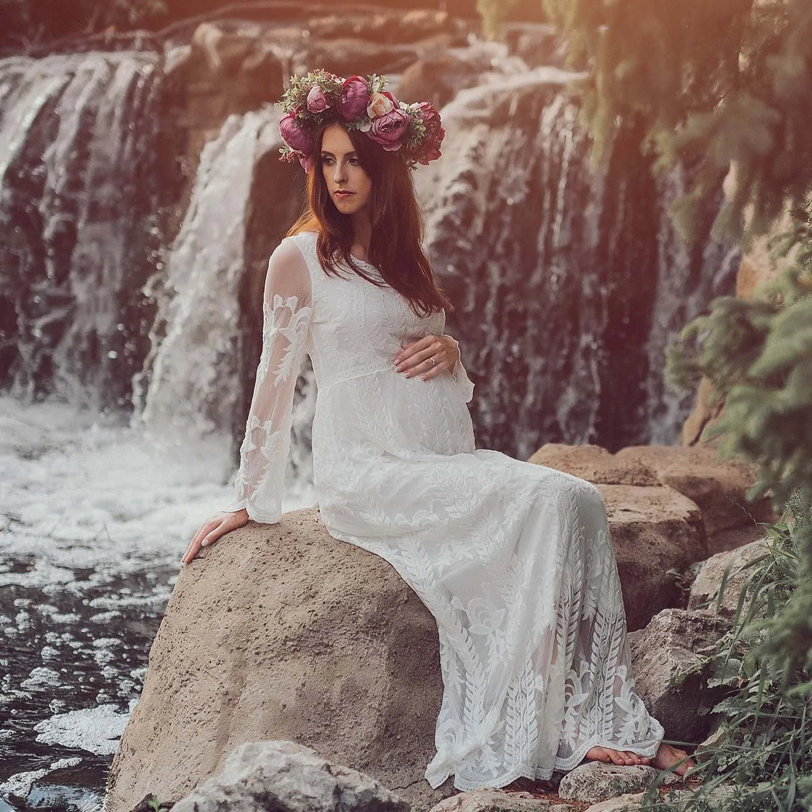 Lace Maternity Maxi Dresses for Shoot Photo Women Baby Shower Dress for Pregnant Women Photography Props Maternity Clothes
Lace Maternity Maxi Dresses for Shoot Photo Women Baby Shower Dress for Pregnant Women Photography Props Maternity Clothes
