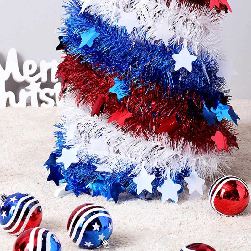U.S. Independence Day Decorations Flag telescopic woolen tree, National Flag Colors, Stars, Garland Tops
U.S. Independence Day Decorations Flag telescopic woolen tree, National Flag Colors, Stars, Garland Tops
