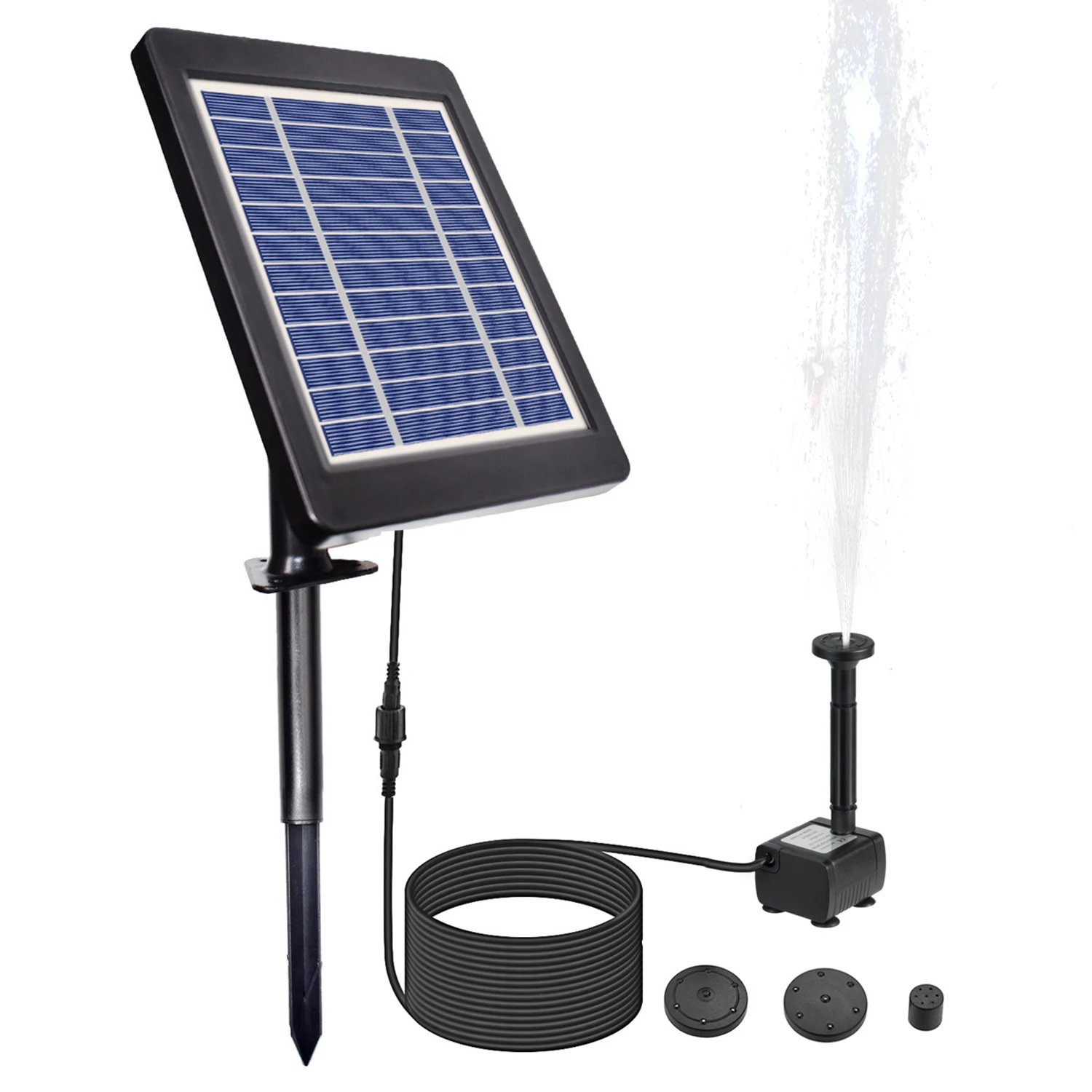 6V/3.5W Solar Powered Fountain Pump Water Pump with Adjustable Solar Panel Birdbath Fountain Pump Outdoor Solar Fountain Pump
6V/3.5W Solar Powered Fountain Pump Water Pump with Adjustable Solar Panel Birdbath Fountain Pump Outdoor Solar Fountain Pump