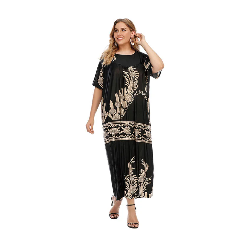 DOIB Women Black Floral Pajamas Full Sleeve Nightgowns Plus Size Sleepwear Dress Oversize Gown Homewear Summer Dress
DOIB Women Black Floral Pajamas Full Sleeve Nightgowns Plus Size Sleepwear Dress Oversize Gown Homewear Summer Dress