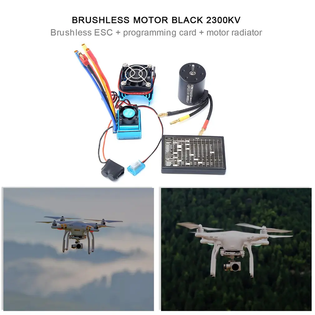 2300KV Brushless Motor For 3650 Vehicles Brushless ESC Dustproof Electric Speed Controller For 1:10 1/10 RC Car
2300KV Brushless Motor For 3650 Vehicles Brushless ESC Dustproof Electric Speed Controller For 1:10 1/10 RC Car