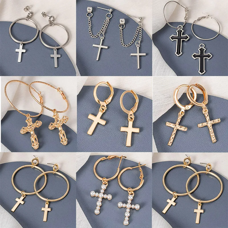 Vintage Earrings Gold & Silver Color Cross Dangle Earrings for Women Geometric Simple Unusual Earrings 2023 Trend Female Jewelry
Vintage Earrings Gold & Silver Color Cross Dangle Earrings for Women Geometric Simple Unusual Earrings 2023 Trend Female Jewelry