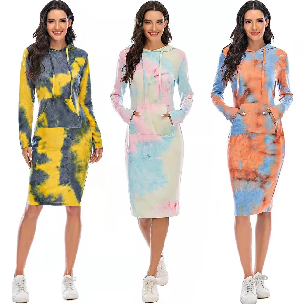 Women Fashion Long Hoodies Autumn Winter 2021 Tie-Dye Hooded Long-Sleeved Sweater Womens
Women Fashion Long Hoodies Autumn Winter 2021 Tie-Dye Hooded Long-Sleeved Sweater Womens