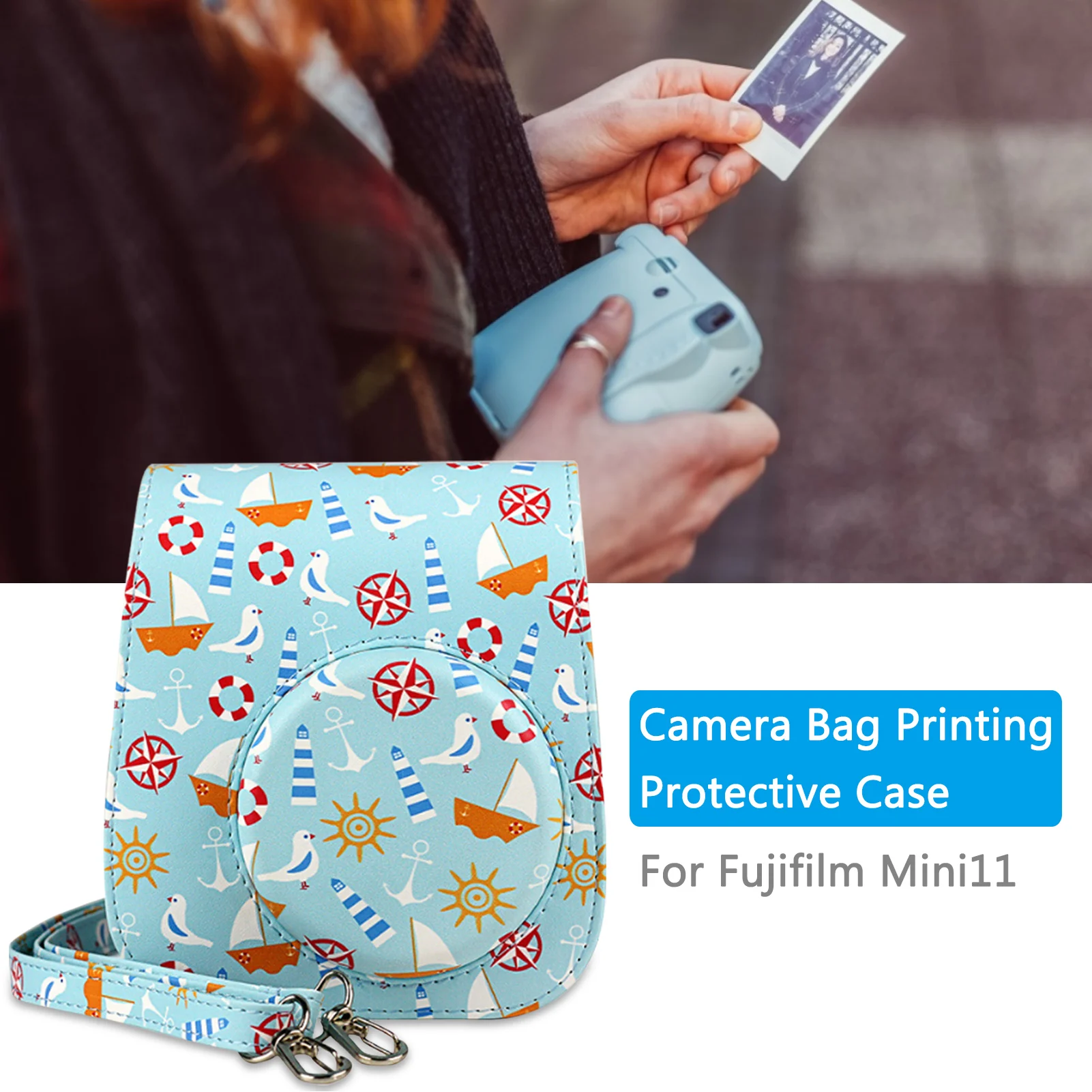 Shoulder Camera Protective Case Colorful Patterns Leather Camera Bag for Instax for Polaroid Mini11 Case Handbags
Shoulder Camera Protective Case Colorful Patterns Leather Camera Bag for Instax for Polaroid Mini11 Case Handbags