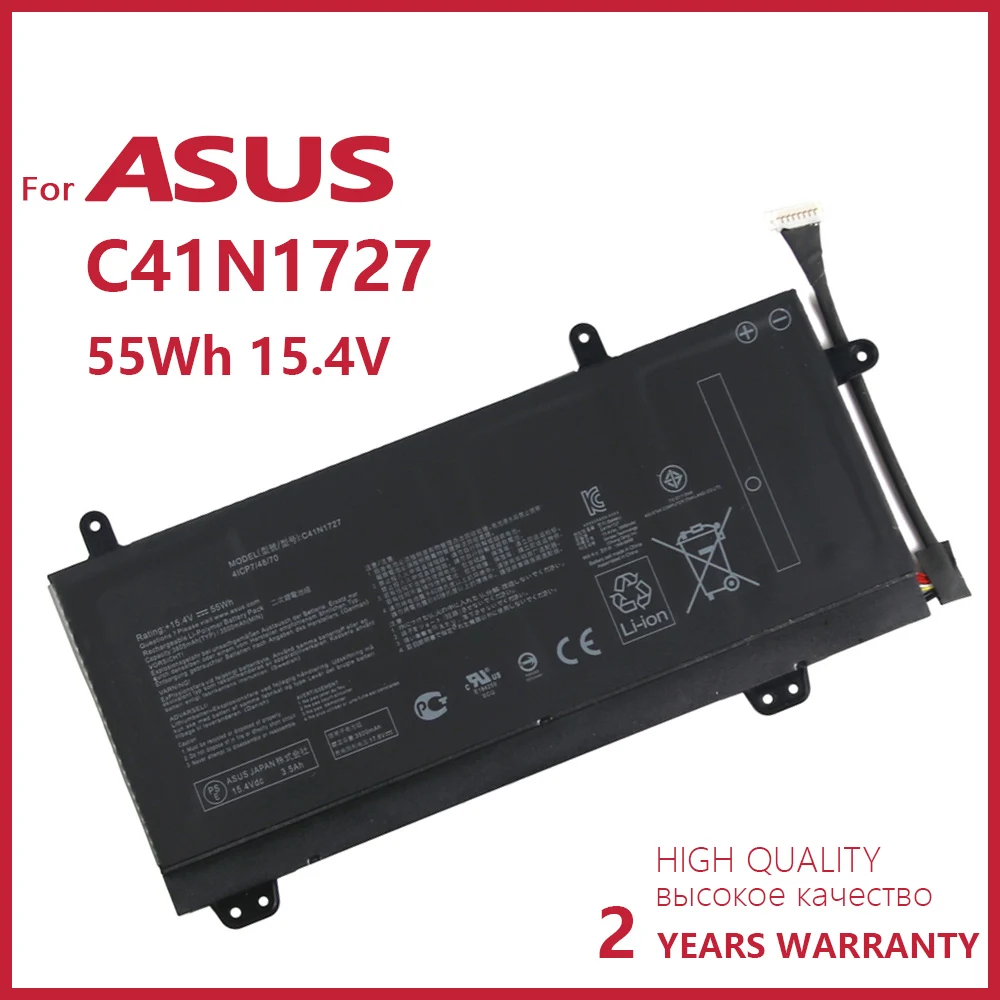 Оригинальная Новинка, фонарь C41N1727 15,4 в 55 Вт/ч, Zephyrus GM501 GM501G GM501GM GM501GS GU501 GU501GM, батарея
Оригинальная Новинка, фонарь C41N1727 15,4 в 55 Вт/ч, Zephyrus GM501 GM501G GM501GM GM501GS GU501 GU501GM, батарея