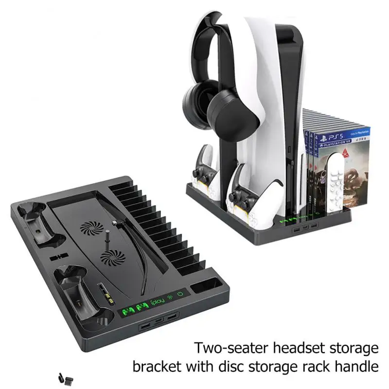 Вертикальная подставка для контроллера PS5, охлаждающее зарядное устройство для контроллера 2, кулер для хранения 15 игр для Playstation 5 Digital Edition/к...
Вертикальная подставка для контроллера PS5, охлаждающее зарядное устройство для контроллера 2, кулер для хранения 15 игр для Playstation 5 Digital Edition/к...
