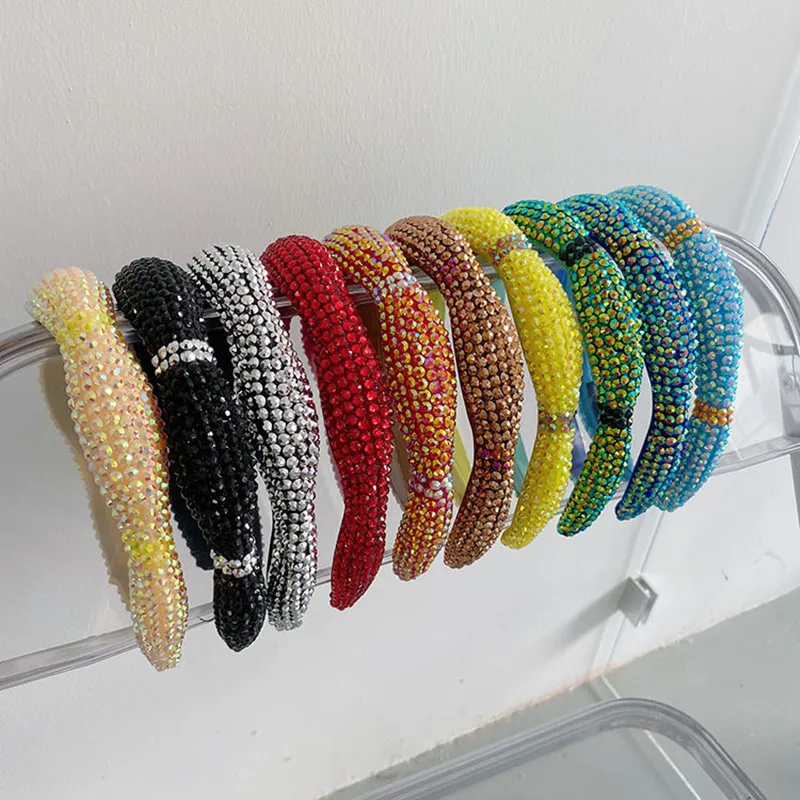 High-end Full Diamond Baroque Sponge Headbands Fashion Hair Accessories Women Hot Diamond Color Matching Hairband Cute Hair Hoop
High-end Full Diamond Baroque Sponge Headbands Fashion Hair Accessories Women Hot Diamond Color Matching Hairband Cute Hair Hoop