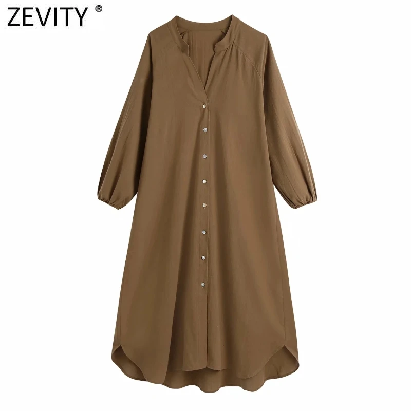 Zevity 2021 женское модное однотонное повседневное свободное платье-рубашка средней длины с V-образным вырезом офисные женские шикарные однобор...
Zevity 2021 женское модное однотонное повседневное свободное платье-рубашка средней длины с V-образным вырезом офисные женские шикарные однобор...
