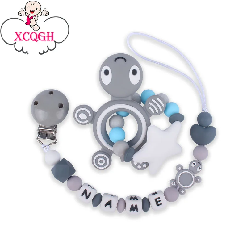 XCQGH Turtle Baby Teether Toy Bracelet Silicone Beads Teething Charm Newborn Baby Pacifier Clip Chain
XCQGH Turtle Baby Teether Toy Bracelet Silicone Beads Teething Charm Newborn Baby Pacifier Clip Chain