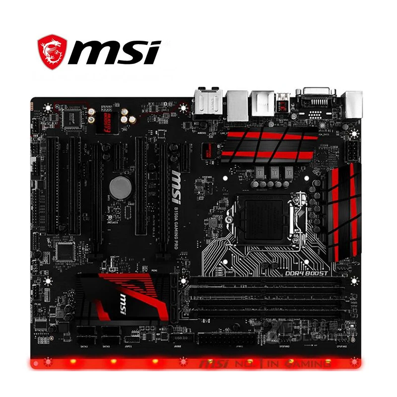 Для MSI B150A игровая PRO Материнская плата LGA 1151 DDR4 для Intel B150 150M настольная