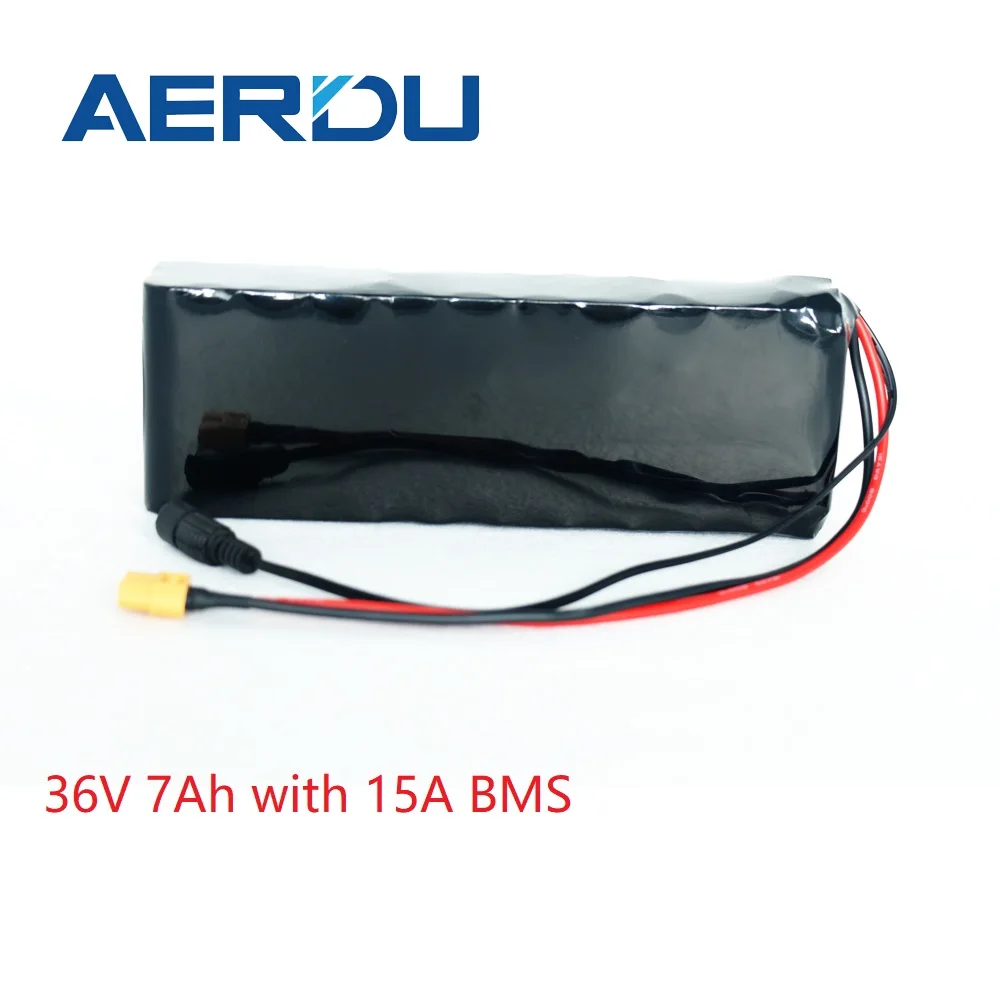 AERDU 10S2P 7Ah 36V lithium-ion battery pack with 15A BMS for Electric bicycle scooter connected in parallel 100w-300w motors
AERDU 10S2P 7Ah 36V lithium-ion battery pack with 15A BMS for Electric bicycle scooter connected in parallel 100w-300w motors