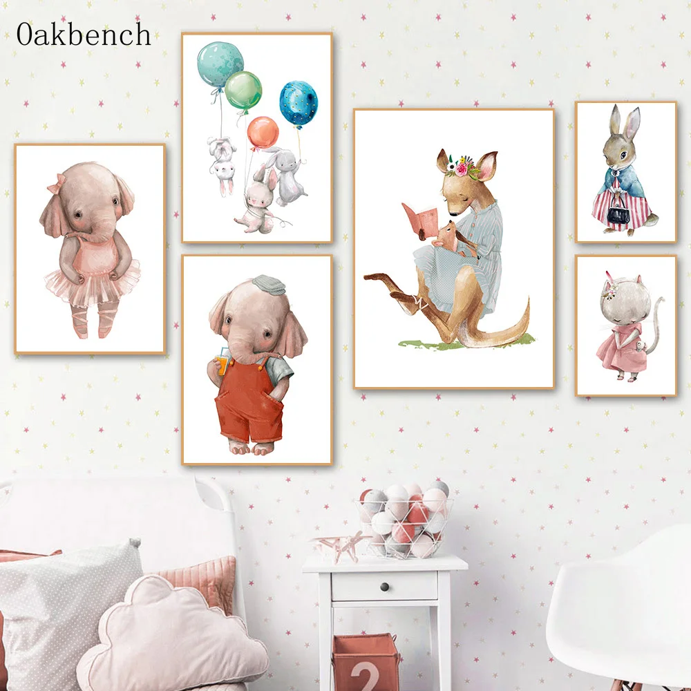 Nursery Wall Art Canvas Painting Bunny Poster Elephant Art Print Balloon Posters Noedic Wall Paintings Baby Room Decoration
Nursery Wall Art Canvas Painting Bunny Poster Elephant Art Print Balloon Posters Noedic Wall Paintings Baby Room Decoration