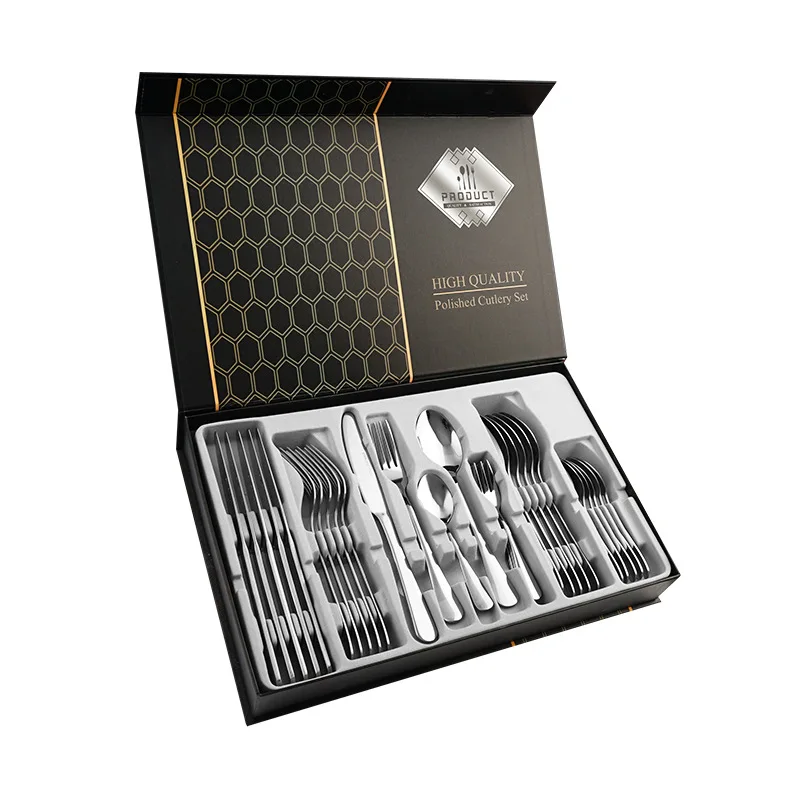 30pcs Gold Dinnerware Set Stainless Steel Tableware Set Knife Fork Spoon Luxury Cutlery
30pcs Gold Dinnerware Set Stainless Steel Tableware Set Knife Fork Spoon Luxury Cutlery