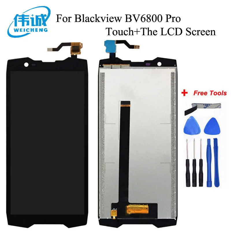 WEICHENG For Blackview BV6800 Pro LCD Display + Touch Screen 100% Screen Digitizer Assembly For bv6800 sensor lcd +Tools
WEICHENG For Blackview BV6800 Pro LCD Display + Touch Screen 100% Screen Digitizer Assembly For bv6800 sensor lcd +Tools
